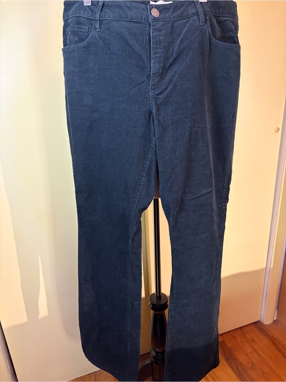Loft Teal Corduroy Curvy Bootcut Pants